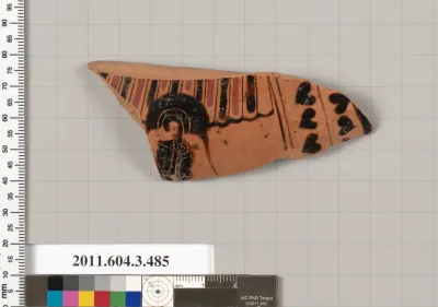 Terracotta fragment of a column-krater (bowl for mixing wine and water)