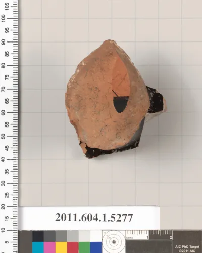 Terracotta fragment of a kylix (drinking cup)