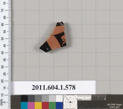 Terracotta fragment of a kylix (drinking cup)