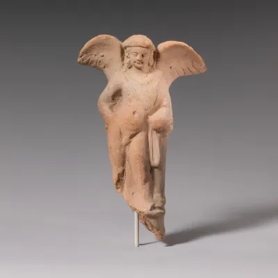 Terracotta statuette of Eros