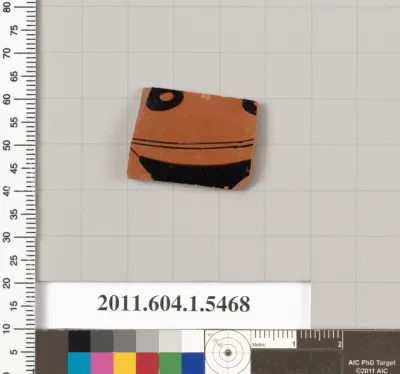 Terracotta fragment of a kylix (drinking cup)