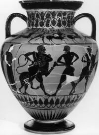 AMPHORA, NECK (ATHENIAN, BLACK-FIGURE)