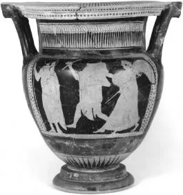 KRATER, COLUMN (ATHENIAN, RED-FIGURE)
