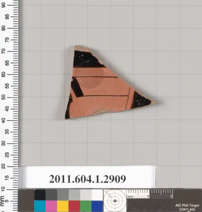 Terracotta fragment of a kylix (drinking cup)