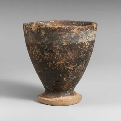 Terracotta goblet