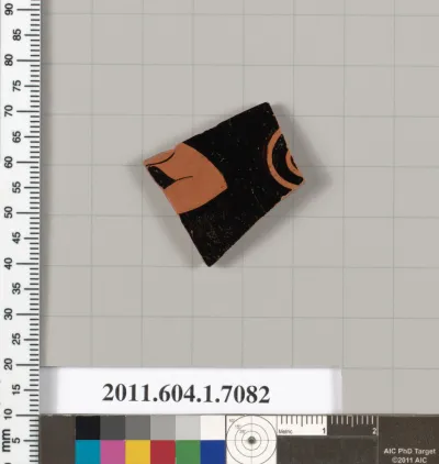 Terracotta fragment of a kylix (drinking cup)