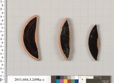 Terracotta fragment of a kylix (drinking cup)