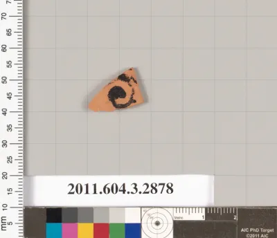 Terracotta fragment of a closed shape