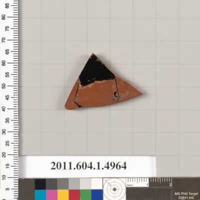 Terracotta fragment of a kylix (drinking cup)