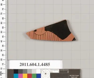 Terracotta fragment of a kylix (drinking cup)