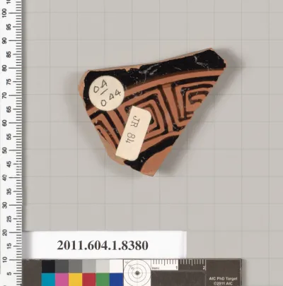 Terracotta fragment of a kylix (drinking cup)