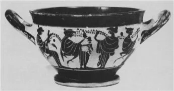SKYPHOS (ATHENIAN, BLACK-FIGURE)