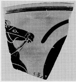 CUP, FRAGMENT (ATHENIAN, BLACK-FIGURE)