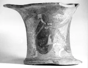 AMPHORA, NECK, FRAGMENT (ATHENIAN, BLACK-FIGURE)