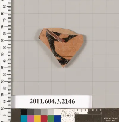 Terracotta fragment of a kylix (drinking cup)