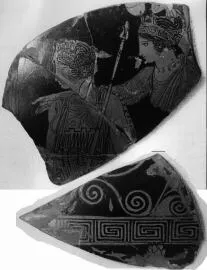 HYDRIA (?), FRAGMENTS (ATHENIAN, RED-FIGURE)
