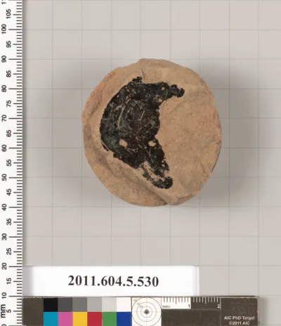 Terracotta fragment of a kylix (drinking cup)