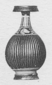 BOTTLE (SOUTH ITALIAN, GNATHIAN, BLACK GLAZE)