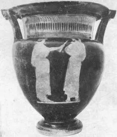 KRATER, COLUMN (ATHENIAN, RED-FIGURE)