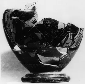 KRATER, COLUMN, FRAGMENT (ATHENIAN, BLACK-FIGURE)