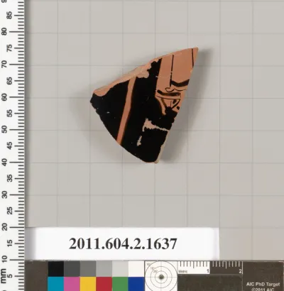 Terracotta fragment of a skyphos (deep drinking cup)