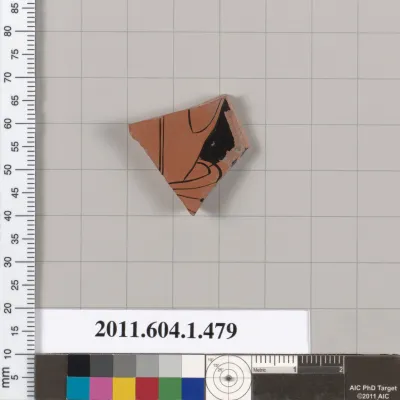 Terracotta fragment of a kylix (drinking cup)