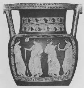 KRATER, COLUMN (ITALIOTE, RED-FIGURE)