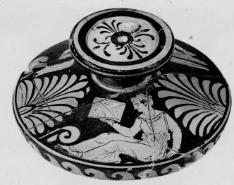 LEKANIS LID (SOUTH ITALIAN, CAMPANIAN, RED-FIGURE)