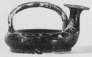 RING ASKOS (ITALIOTE, BLACK GLAZE)