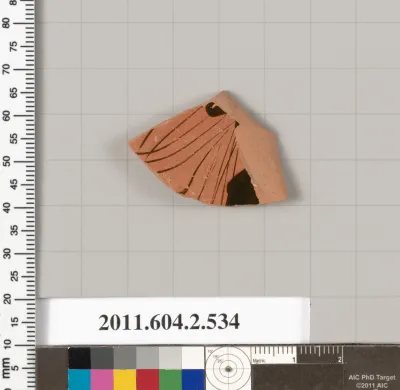 Terracotta fragment of a column-krater (bowl for mixing wine and water)