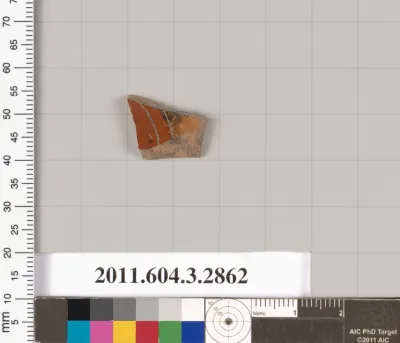 Terracotta fragment of a closed shape