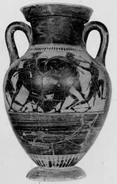 AMPHORA, BELLY, TYPE B (ATHENIAN, BLACK-FIGURE)