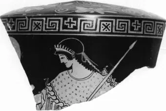 LEKYTHOS, FRAGMENT (ATHENIAN, RED-FIGURE)
