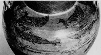 AMPHORA, NECK (ETRUSCAN, BLACK-FIGURE)