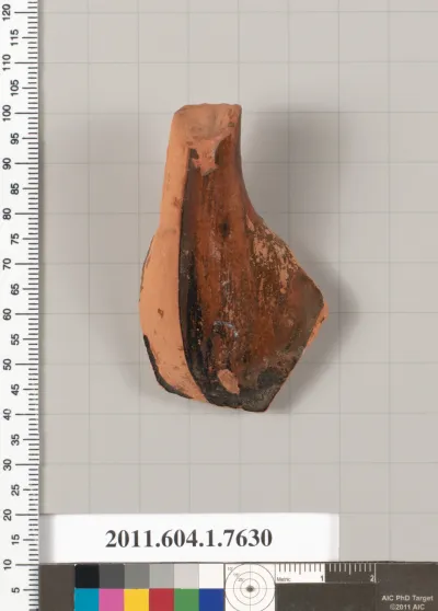 Terracotta fragment of a kylix (drinking cup)