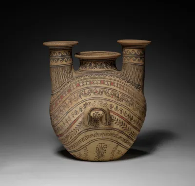 Two-Spouted Strainer Askos (Flask)