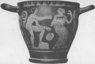 SKYPHOS (ATHENIAN, RED-FIGURE)