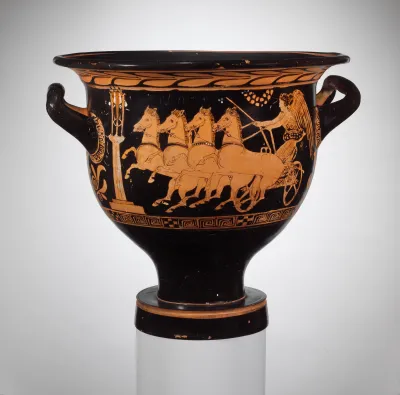 Terracotta bell-krater (bowl for mixing wine and water)