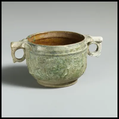 Terracotta scyphus (drinking cup)