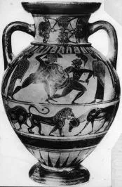 AMPHORA, NECK (ATHENIAN, BLACK-FIGURE)