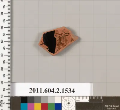 Terracotta fragment of a skyphos (deep drinking cup)