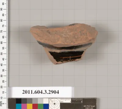 Terracotta fragment of an open vase?