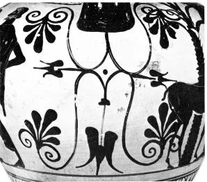 AMPHORA, NECK (ATHENIAN, BLACK-FIGURE)