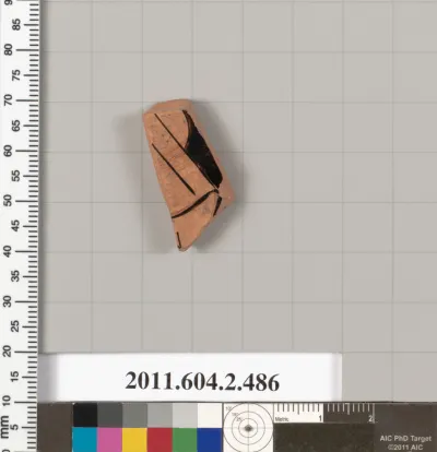 Terracotta fragment of a column-krater (bowl for mixing wine and water)