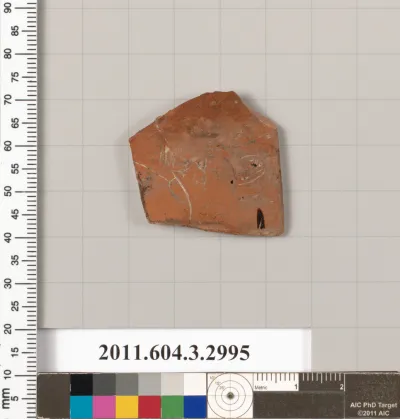 Terracotta fragment of a closed shape