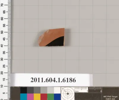 Terracotta fragment of a kylix (drinking cup)