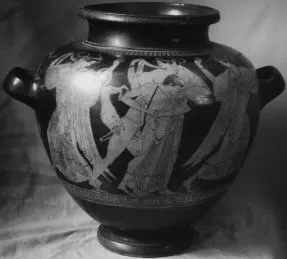 STAMNOS (ATHENIAN, RED-FIGURE)
