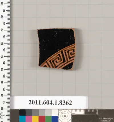 Terracotta fragment of a kylix (drinking cup)