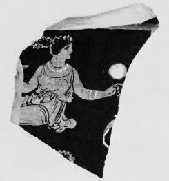 KRATER, CALYX, FRAGMENT (SOUTH ITALIAN, APULIAN, RED-FIGURE)