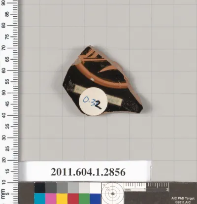 Terracotta fragment of a kylix (drinking cup)